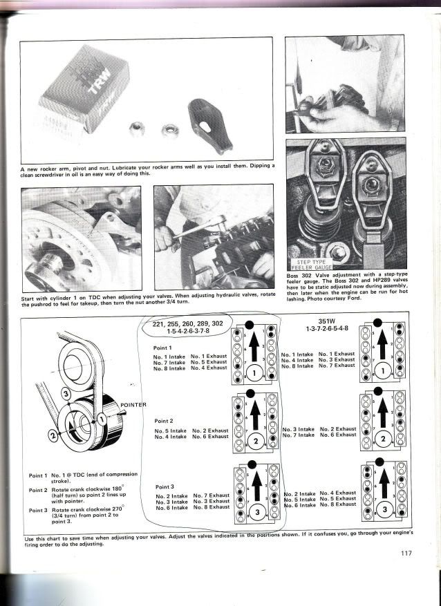 Ford valve adjustment procedure